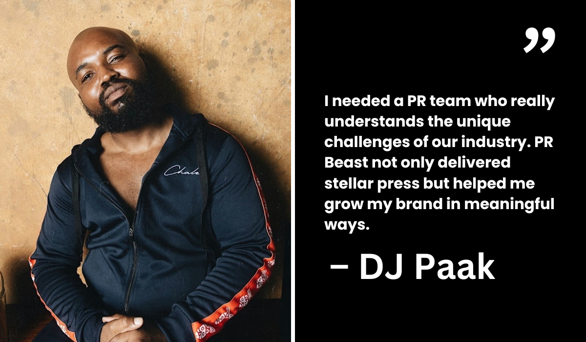 DJ Paak PR Beast Testimonial